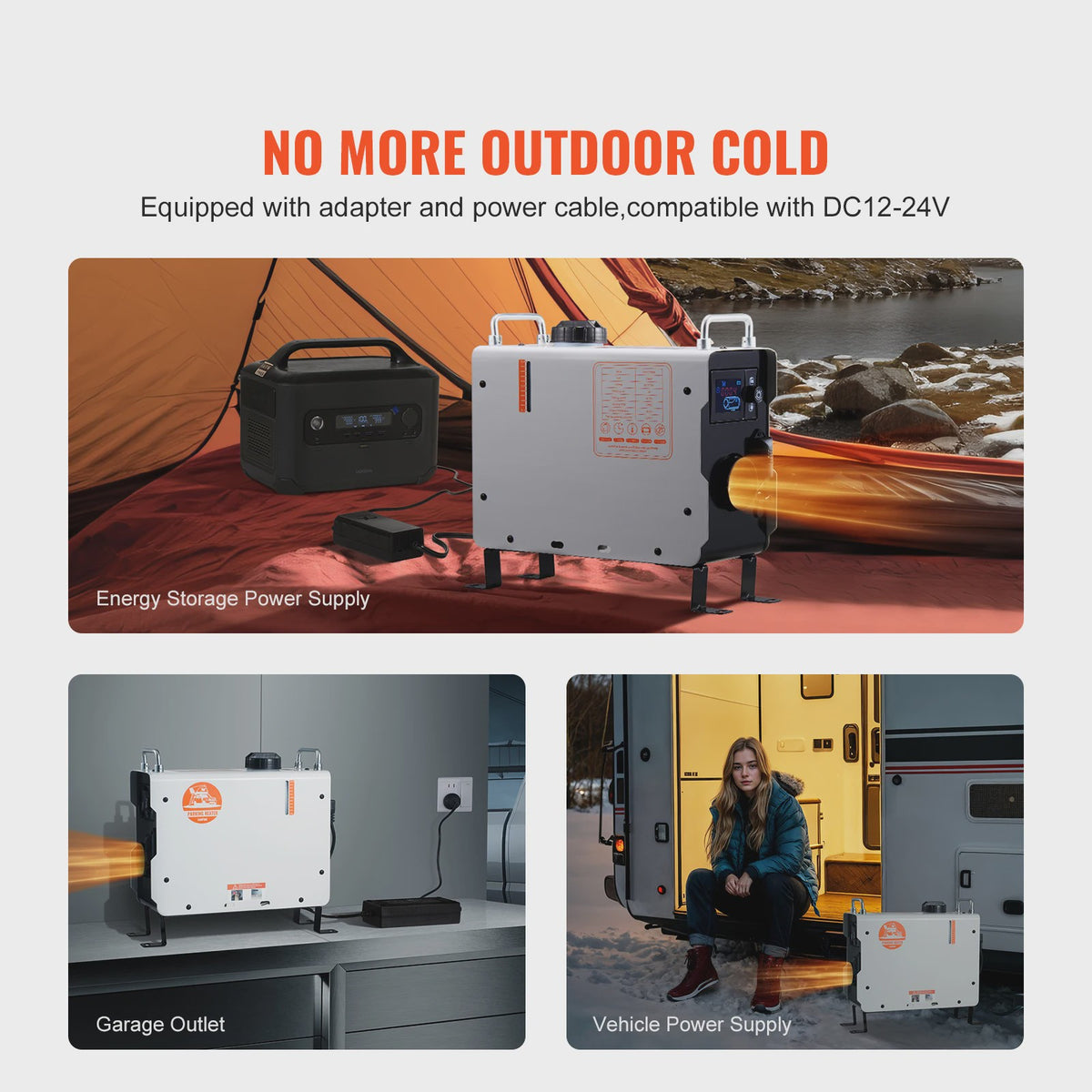 2KW Diesel Luchtverwarmer 12V/24V - All-in-One met Afstandsbediening & CO Alarm