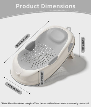 Ergonomische Antislip Babybadsteun - Zacht & Comfortabel voor Baby's tot 6 Maanden