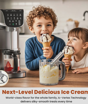 Automatische IJsmachine 12-in-1: Maak IJsl, Sorbet, Frozen Yogurt & Smoothies