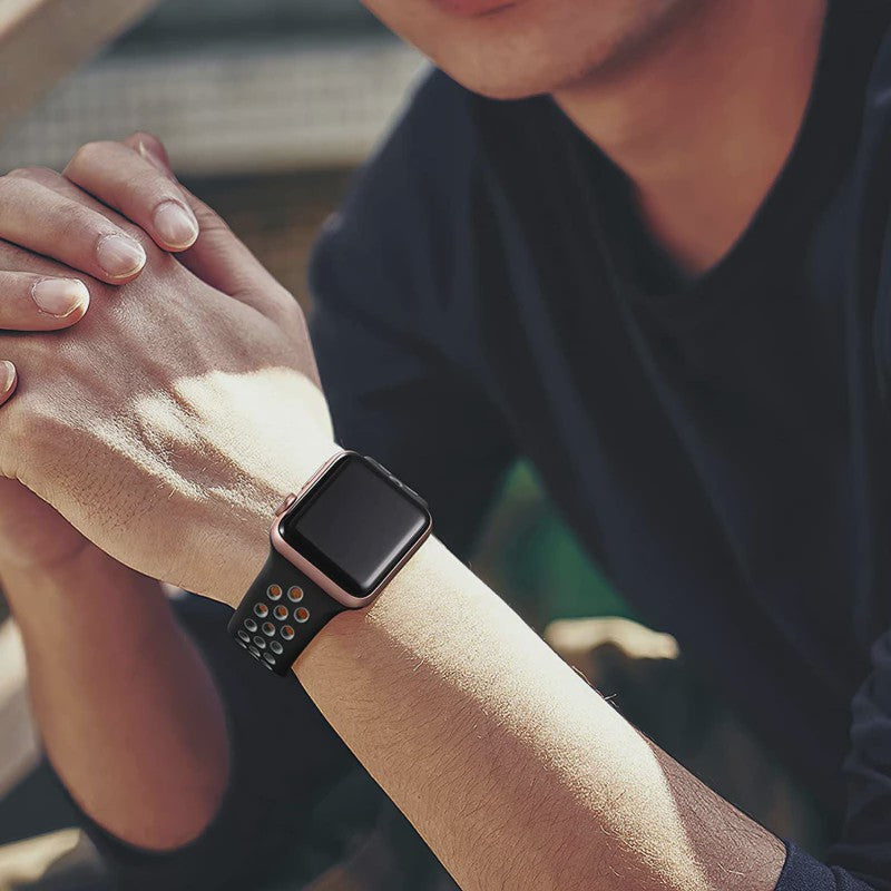 Ademende Sportband voor Apple Watch (38-49mm) - Comfortabele Vervangingsband