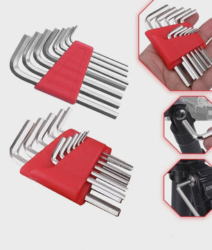 Set Inbussleutels (5, 8 of 11 Delig) - Metrisch, Korte Arm, Gereedschap voor Auto & Huis