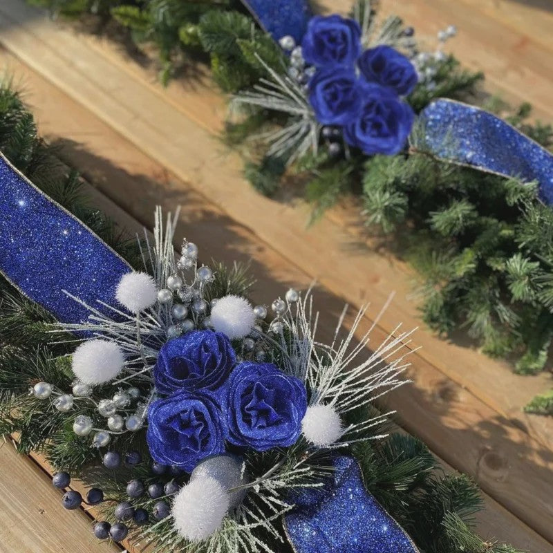 Glitter Rozen Boeket - Kunstbloemen voor Kerst, Valentijnsdag & Decoratie