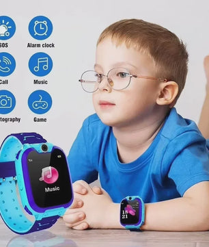 Lenovo Kinder Smartwatch 5G GPS SOS Camera Waterdicht - Veilig & Leuk Cadeau voor Jongens en Meisjes
