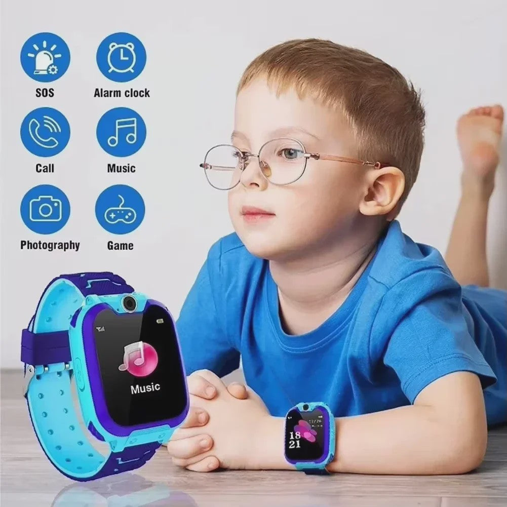 Lenovo Kinder Smartwatch 5G GPS SOS Camera Waterdicht - Veilig & Leuk Cadeau voor Jongens en Meisjes