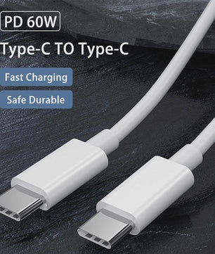 USB-C naar USB-C Kabel 60W PD Snelladen & Data | 1M/2M/3M