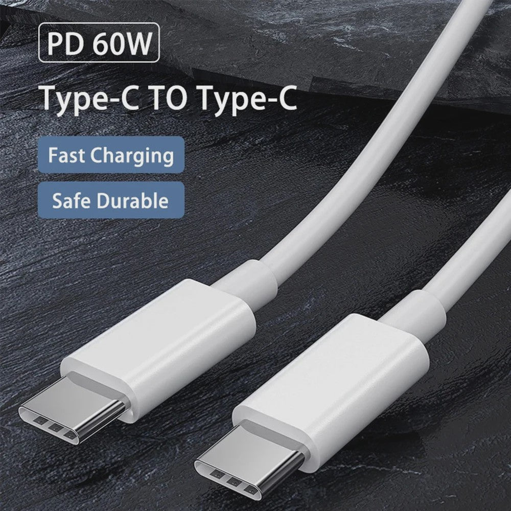 USB-C naar USB-C Kabel 60W PD Snelladen & Data | 1M/2M/3M