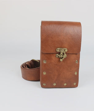 Middeleeuwse Cosplay Lederen Riem met Tas en Decoratieve Sleutels - Renaissance & Halloween Accessoire