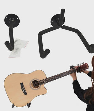 Universele Gitaar Muurbeugel - Hanger voor Akoestische Gitaar, Bas, Viool & Mandoline