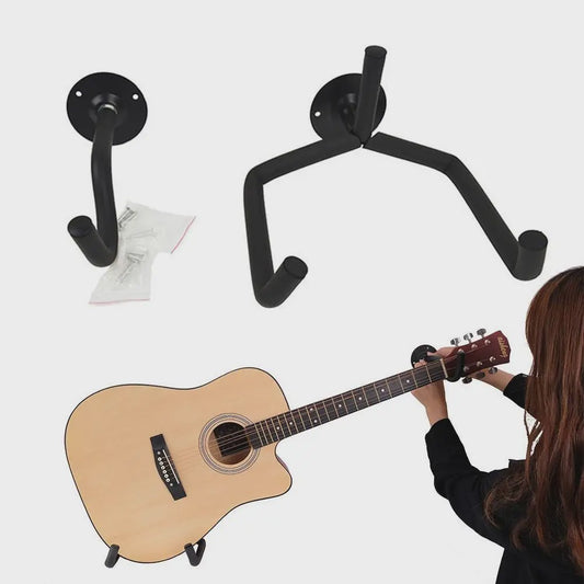 Universele Gitaar Muurbeugel - Hanger voor Akoestische Gitaar, Bas, Viool & Mandoline