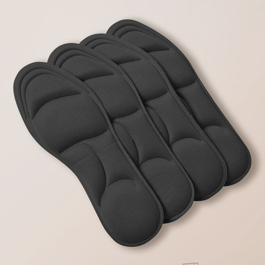 5D Massage Memory Foam Inlegzolen - Ademend, Dempende Steunzolen voor Sport & Dagelijks Gebruik