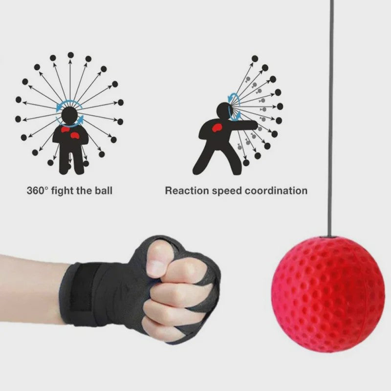 Bokszak Reflex Trainer met Hoofdband - Verbeter Snelheid & Reactie