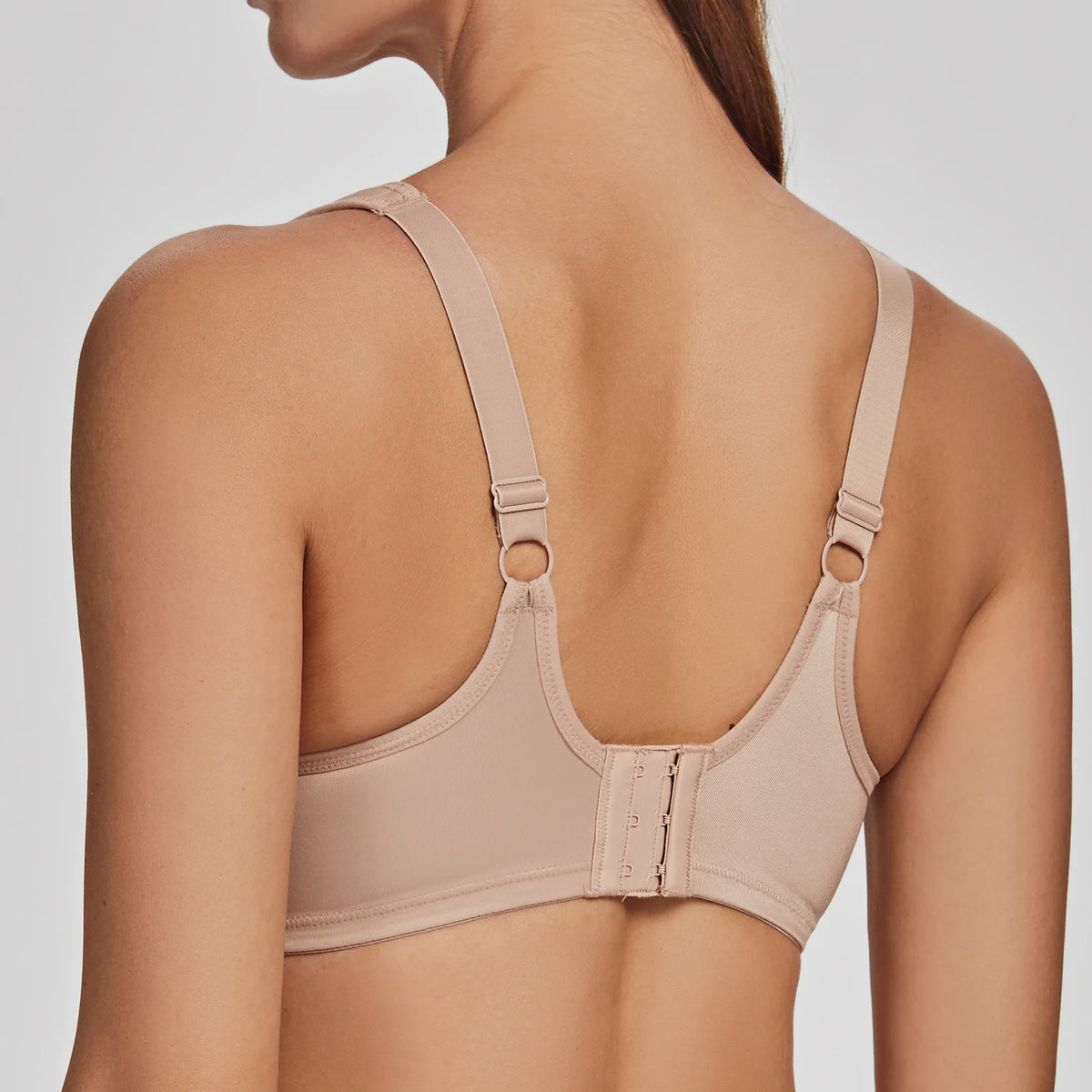 Comfortabele Volledige Dekking Minimizer BH met Kant en Gewatteerde Bandjes - Plus Size