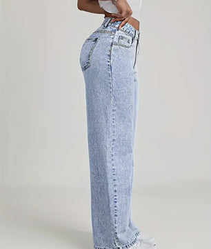 Dames Wijde Pijpen Jeans - Baggy Streetwear Broek voor Casual Stijl