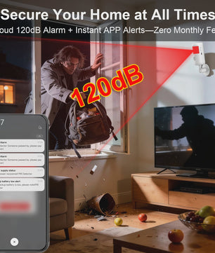 Slimme WiFi Infrarood Bewegingsmelder met App Bediening - 4 Alarm Modes - PIR Sensor voor Huis, Kantoor, Garage