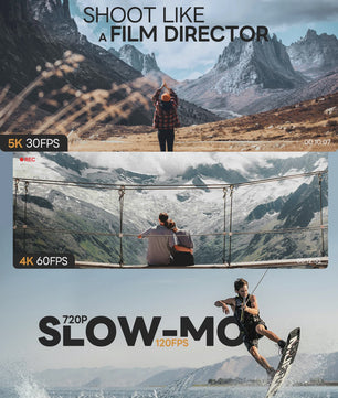 NBD S205E Digitale Camera: 5K Video, 64MP Foto, 16x Zoom & 3" Flip Screen