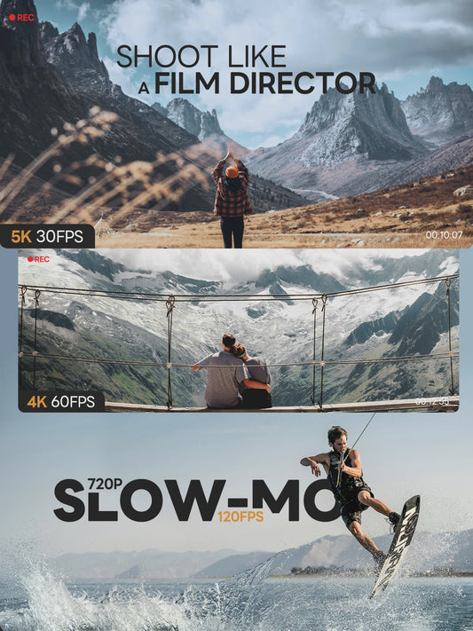 NBD S205E Digitale Camera: 5K Video, 64MP Foto, 16x Zoom & 3" Flip Screen