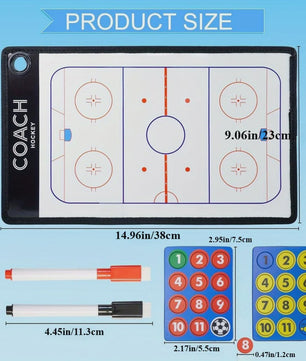 Magnetisch IJshockey Tactiekbord - Complete Coach Set voor Training & Wedstrijd