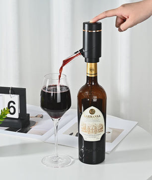 Elektrische Wijnopener en Decanteer Set - Automatische Vacuümpomp & Snelle Schenker