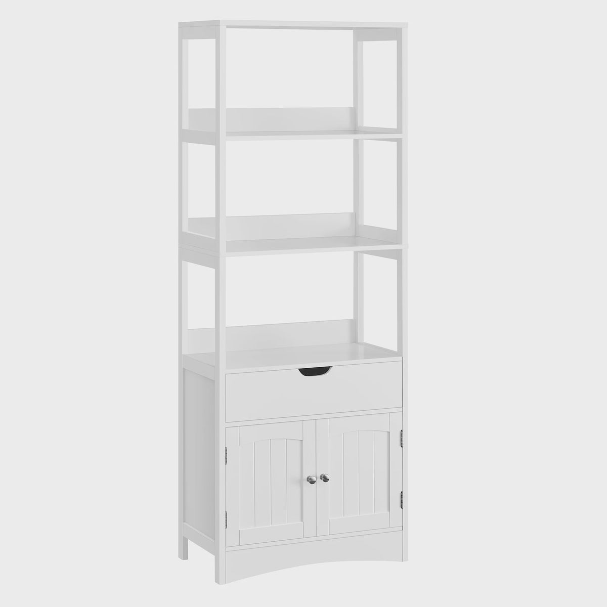 Hoge Smalle Badkamerkast met Lades en Deuren - Stijlvolle Opbergoplossing (60x32.5x154 cm)