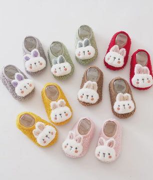 Schattige Konijn Pluche Slofjes voor Kinderen - Zacht & Antislip Binnenshuis