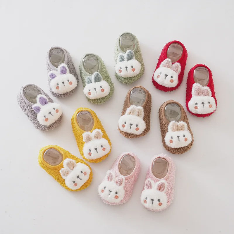 Schattige Konijn Pluche Slofjes voor Kinderen - Zacht & Antislip Binnenshuis