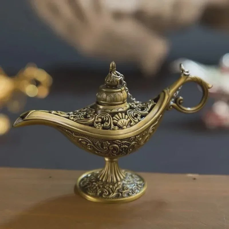 Retro Aladdin Olie Lamp Geurbrander - Decoratieve Aromatherapie Brander