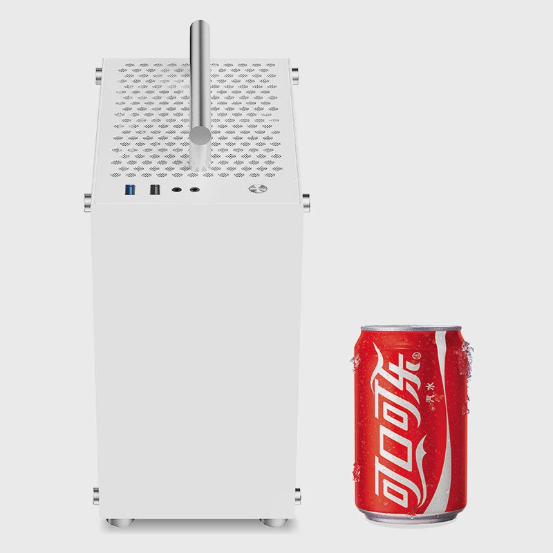 METALFISH T40 Mini ITX PC Behuizing - 7L Compact, Draagbaar met Acryl of Mesh Paneel
