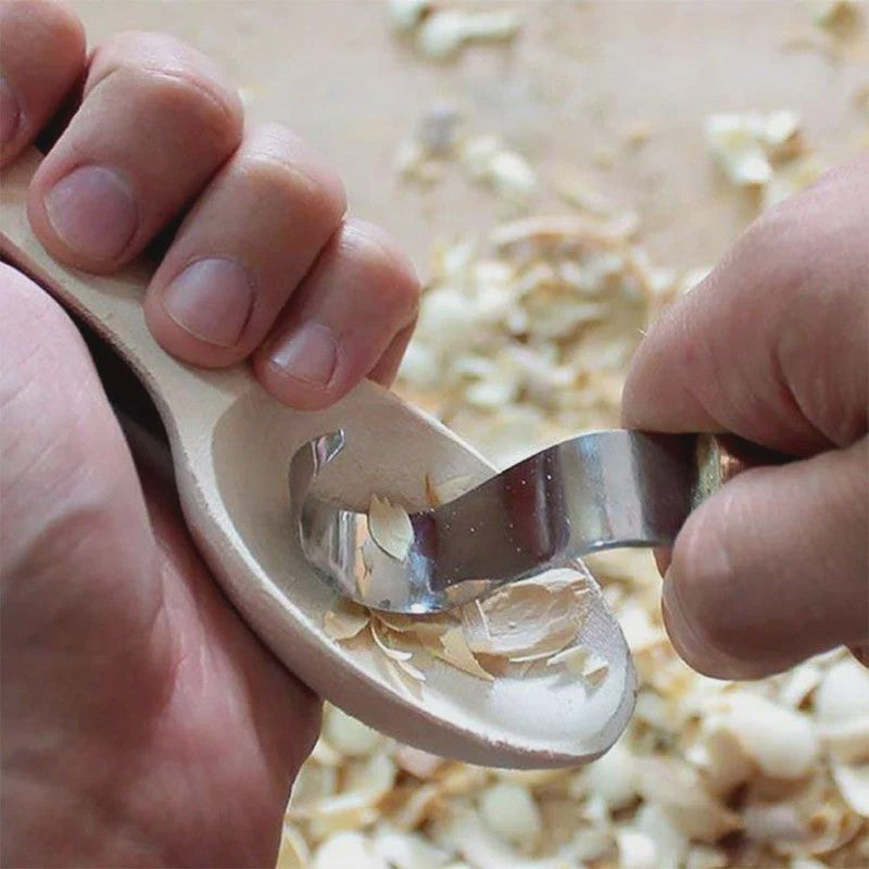 Houtsnijset: 2 Delig Gereedschap met Haakmes & Whittling Mes - Ergonomisch & Duurzaam