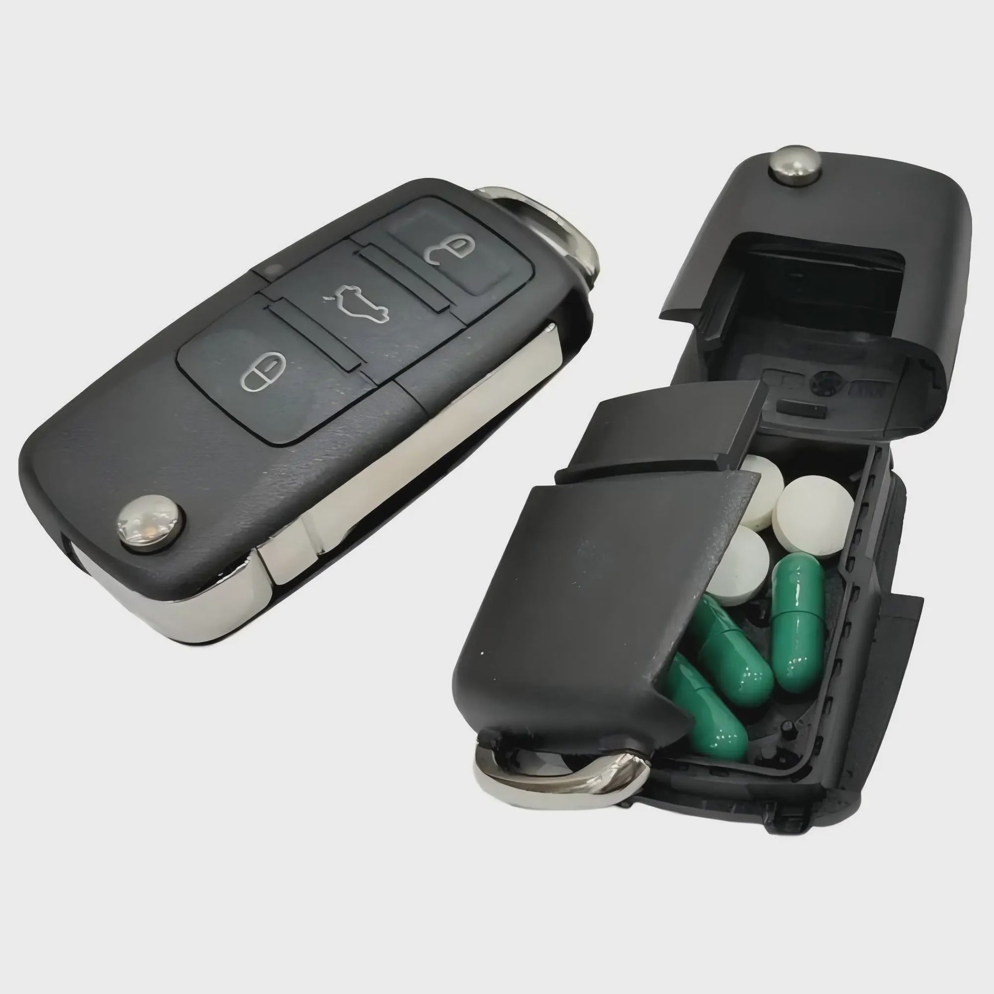 Creatieve Mini Auto Sleutel Koffer - Geheime Opbergruimte voor Geld, Pillen of Munten
