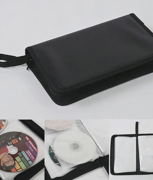 80 CD Opbergmap - Draagbare Hoes met Rits voor Auto en Thuis