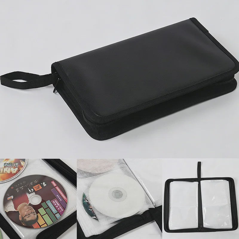 80 CD Opbergmap - Draagbare Hoes met Rits voor Auto en Thuis