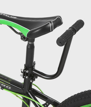 Fiets Kinderzitje Achterbank met Rugleuning en Handgrepen - PU Leer