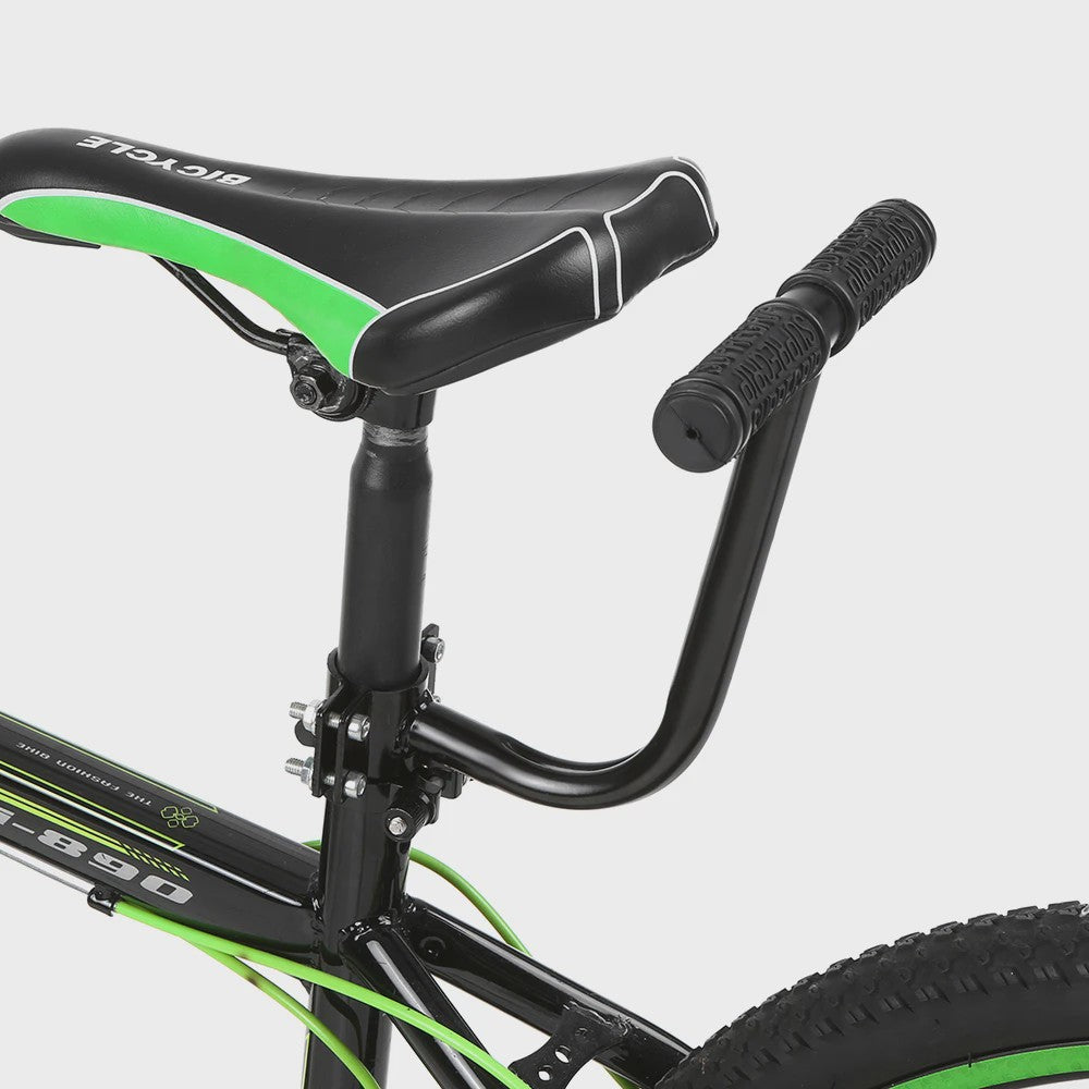 Fiets Kinderzitje Achterbank met Rugleuning en Handgrepen - PU Leer