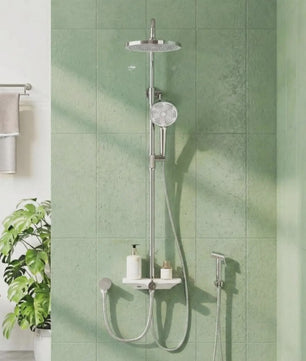 Thermostatische Douchekraan met Regendouche en Handdouche - Badkamer Douchesysteem