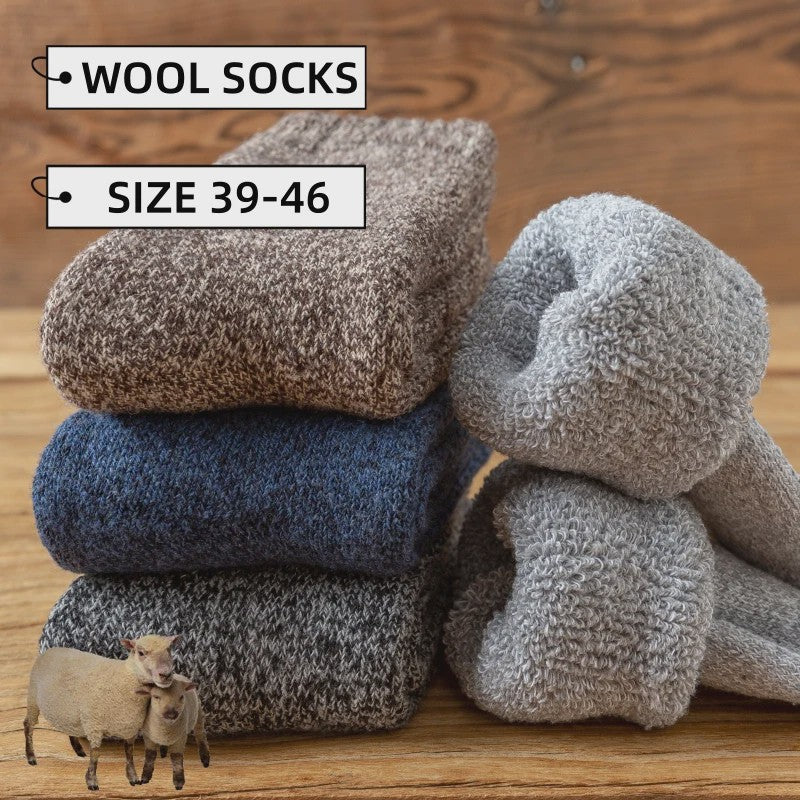 Warme Heren Merino Wol Sokken - Super Dik & Comfortabel voor de Winter
