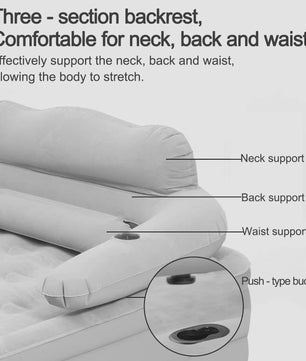 Automatisch Opblaasbaar Luchtbed voor 2 Personen met Ingebouwde Pomp - Extra Dik & Comfortabel voor Binnen & Buiten