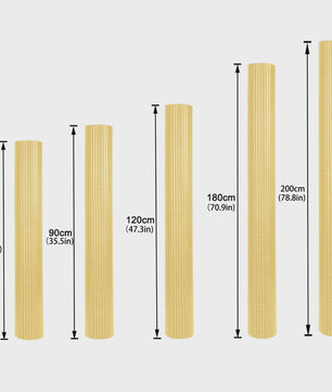 PVC Balkon- en Tuinscherm 80-200cm Hoog, 300-500cm Lang - UV-beschermend & Ondoorzichtig