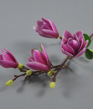 Zijden Magnolia Boeket - Kunstbloemen voor Bruiloft, Decoratie & DIY