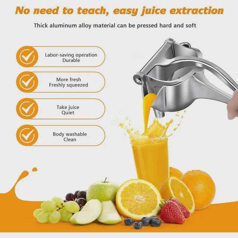 Handmatige Citruspers en Fruit Squeezer - Zwaar Uitgevoerd Metaal