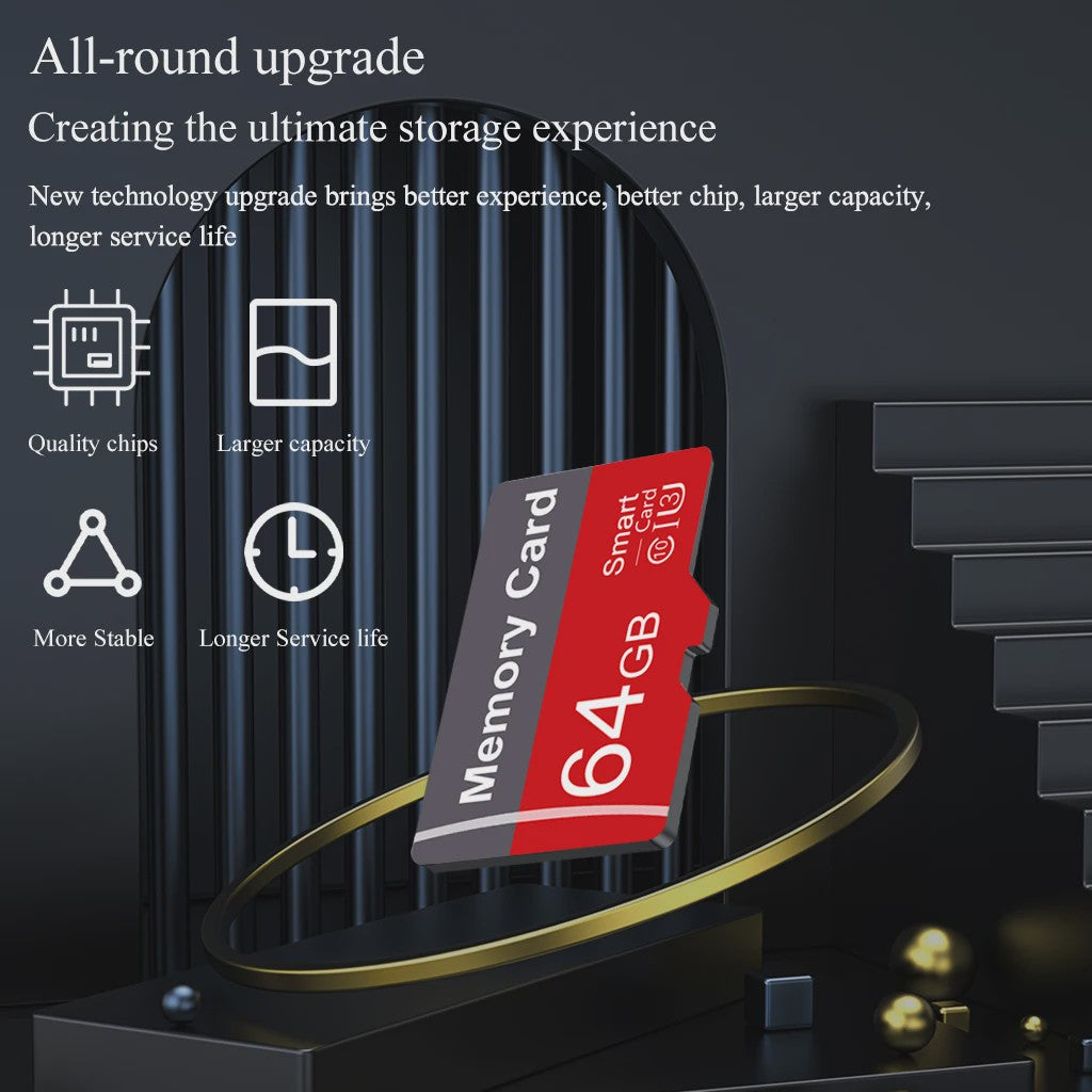 Snelle Micro SD Kaart - Class 10 Opslag voor Smartphone & meer (1GB-128GB)