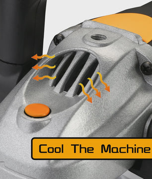 DEKO 1600W Elektrische Polijstmachine 180mm - Variabele Snelheid voor Auto en Vloer