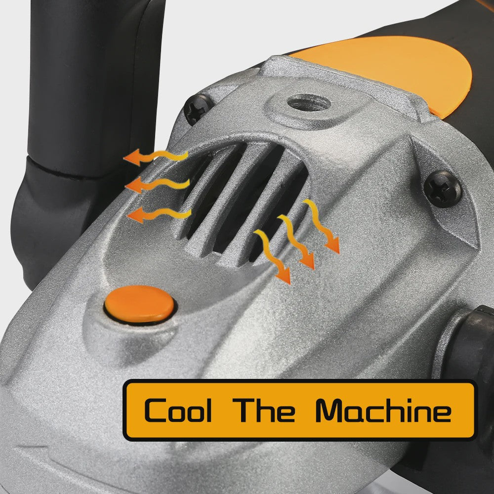 DEKO 1600W Elektrische Polijstmachine 180mm - Variabele Snelheid voor Auto en Vloer