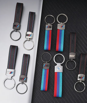 Luxe Lederen Sleutelhanger BMW M - Sportief Design voor BMW 1-7 Serie, X1-X7