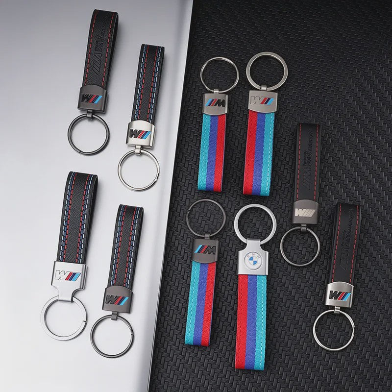 Luxe Lederen Sleutelhanger BMW M - Sportief Design voor BMW 1-7 Serie, X1-X7