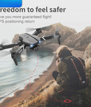 E99 Opvouwbare Drone met 4K HD Camera & Afstandsbediening - 6-Assige Gyro