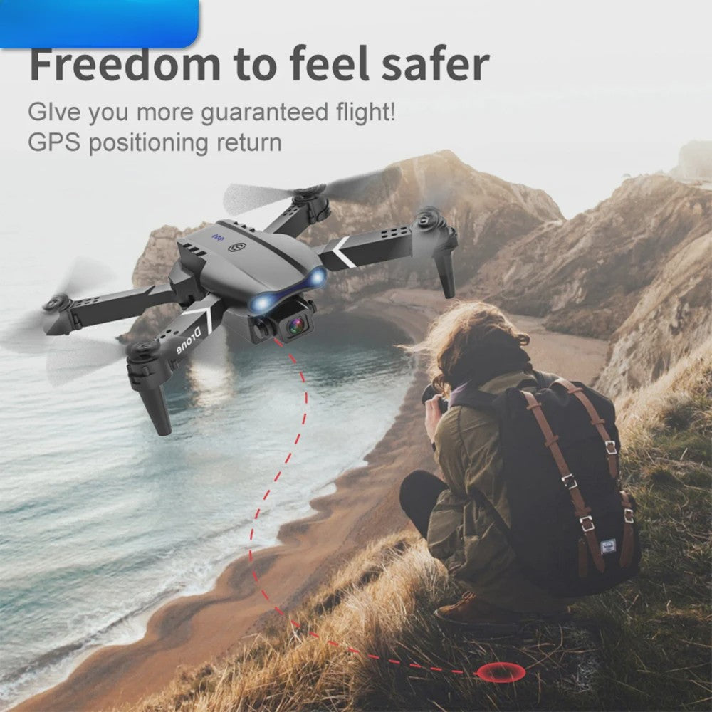 E99 Opvouwbare Drone met 4K HD Camera & Afstandsbediening - 6-Assige Gyro