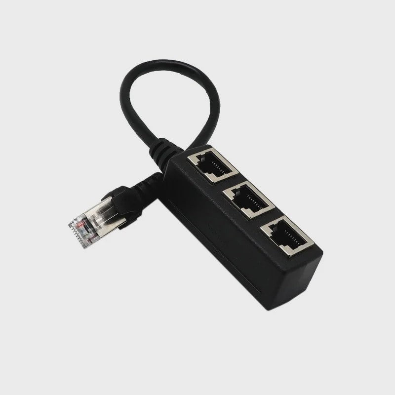 RJ45 Netwerk Splitter Adapter - 1 Male naar 2/3 Female Ethernet Poorten