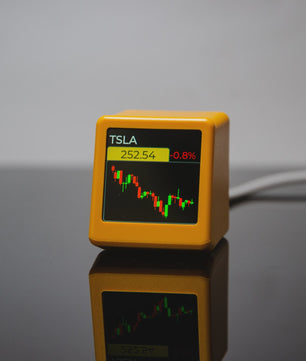 GeekMagic PRO Crypto & Stock Tracker: Real-time Prijzen, Tijd & Weer Display