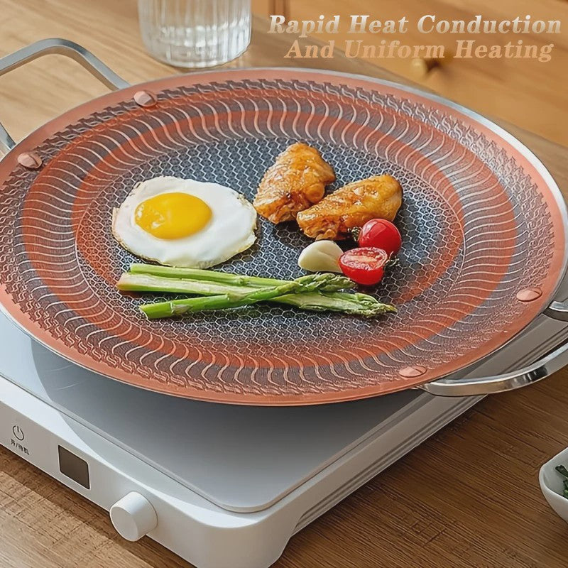 RVS BBQ Grillpan - Geschikt voor Camping, Thuis & Inductie/Gas Kookplaten