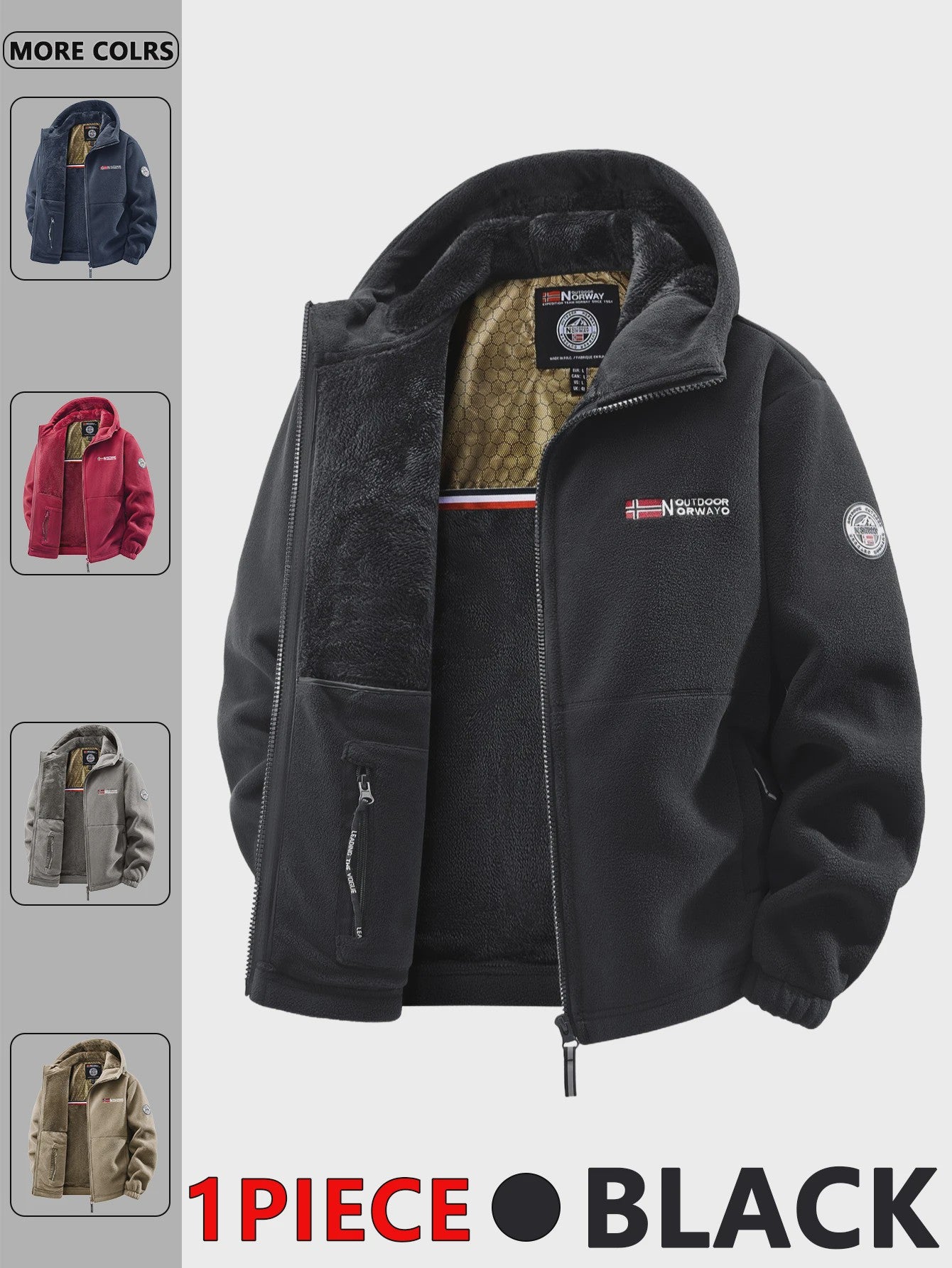 Heren Outdoor Jas met Capuchon - Veelzijdige Winterjas voor Dagelijks Gebruik en Reizen